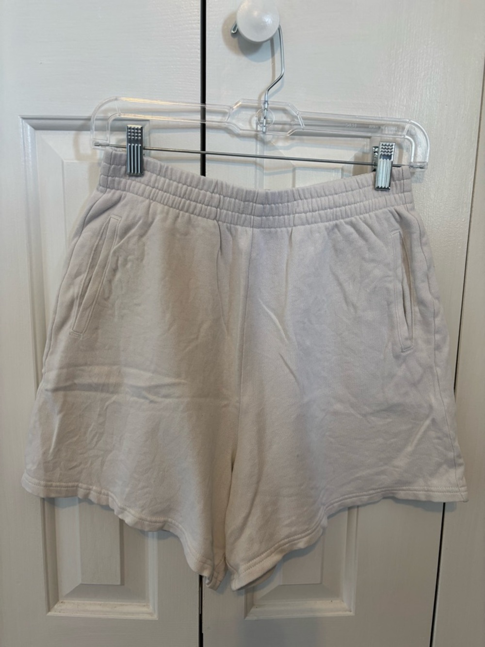 GAP Women's White Elastic Waist Lounge Shorts